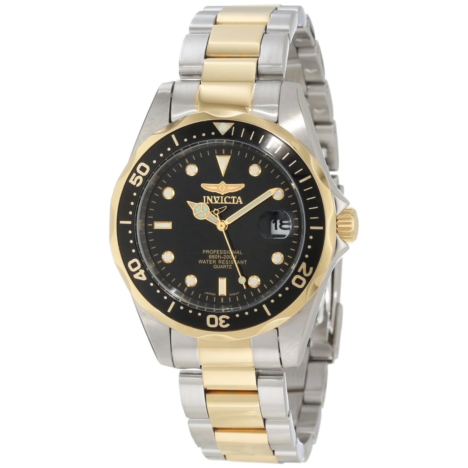 8934 Men'S Pro Diver Quartz Black Dial Watch